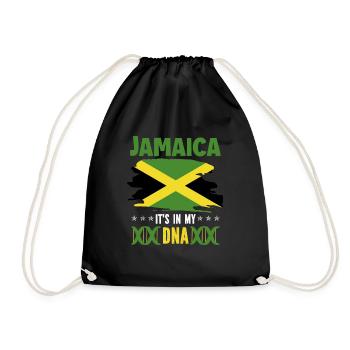Jamaïque Rasta Rastafari Reggae Jamaïcain - Sac de sport léger - noir - Devant