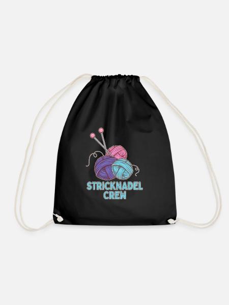 Stricken - Turnbeutel - Schwarz