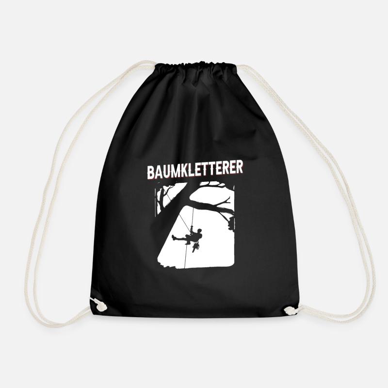 Baumklettern Baumpfleger Arborist Baumkletterer - Turnbeutel - Schwarz