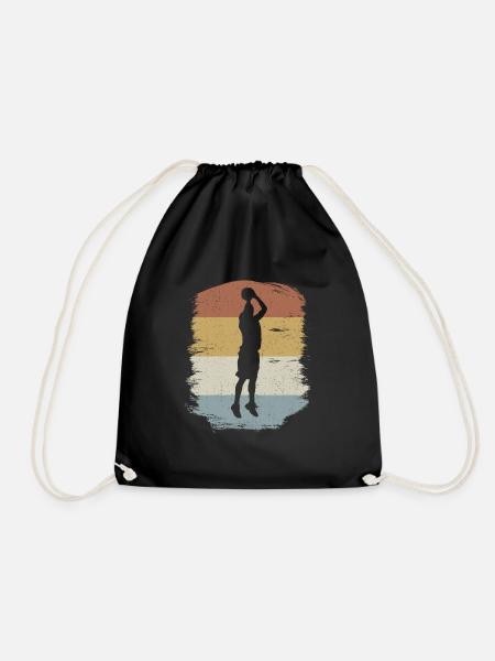 Basketball Basketballer - Turnbeutel - Schwarz