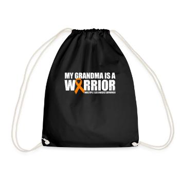 Meine Oma ist eine Krieger -Multiple -Sklerose - Turnbeutel - Schwarz - Vorne