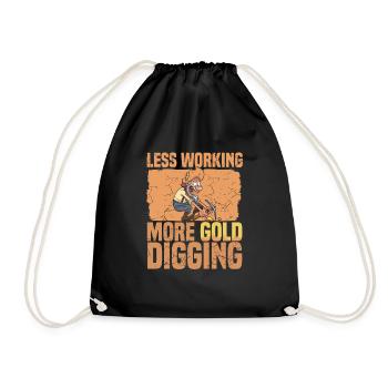 Mine d’or minière - Sac de sport léger - noir - Devant