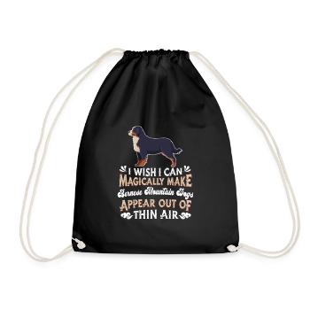 Chien de montagne bernois - Sac de sport léger - noir - Devant