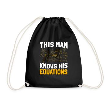 Professeur de mathématiques Mathématicien Professeur de mathématiques Mathématiques - Sac de sport léger - noir - Devant