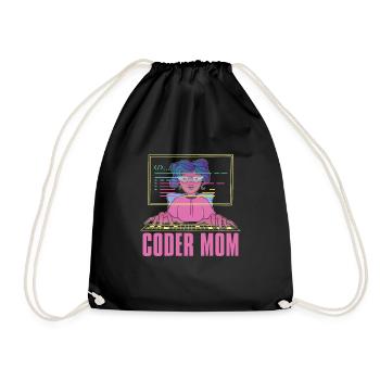 Programmer Coder Software Developer - Drawstring Bag - black - Front