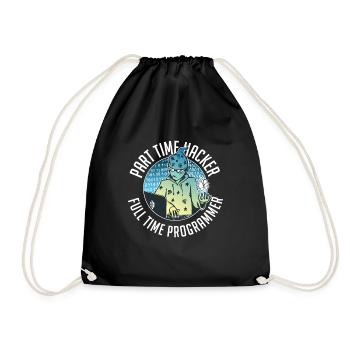 Programmer Coder Software Developer - Drawstring Bag - black - Front