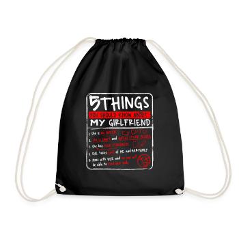 5 Dinge, die Sie �ber mein Geschenk meiner Freundi - Turnbeutel - Schwarz - Vorne