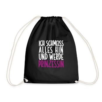 Sarkusmus Spruch Schwarzer Humor Lustiges Ironie - Turnbeutel - Schwarz - Vorne
