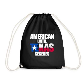 Amerikaner, bis Texas den texanischen Bundesstaat - Turnbeutel - Schwarz - Vorne