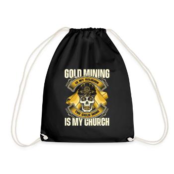 Mine d’or minière - Sac de sport léger - noir - Devant
