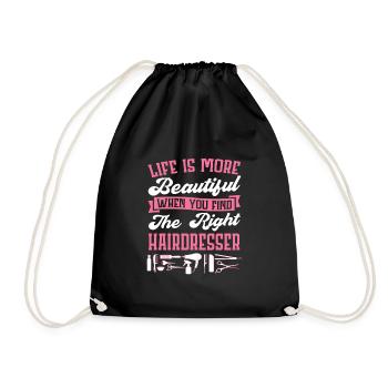 Coiffeur Coiffeur Coiffure Coiffure Coiffure Coiffure - Sac de sport léger - noir - Devant