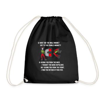 Physics Physicist - Drawstring Bag - black - Front