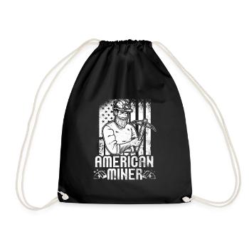 Mine d’or minière - Sac de sport léger - noir - Devant