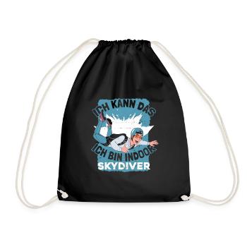 Parachutisme intérieur - Sac de sport léger - noir - Devant