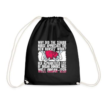 Infirmier - Sac de sport léger - noir - Devant