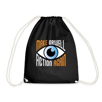 Machen Sie Orwell Fiction wieder libert�r Orwell 1 - Turnbeutel - Schwarz - Vorne