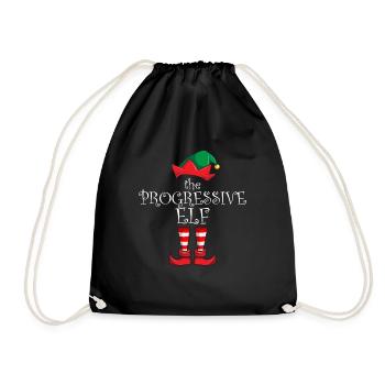 Progressive Elf Familie Weihnachten Progressive El - Turnbeutel - Schwarz - Vorne