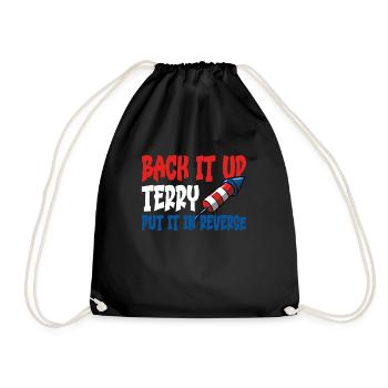 BACKENT BACK IT Terry hat es umgekehrt am 4. Julis - Turnbeutel - Schwarz - Vorne