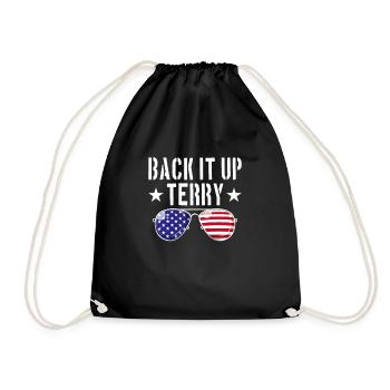 BACKENT BACK IT Terry hat es umgekehrt am 4. Juli - Turnbeutel - Schwarz - Vorne