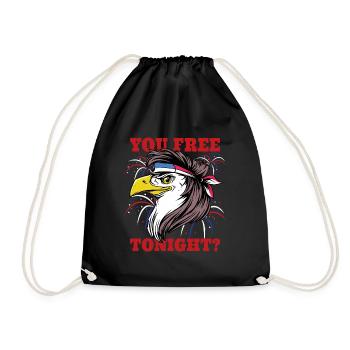 Sie kostenlos freien Eagle 4. Juli Eagle - Turnbeutel - Schwarz - Vorne