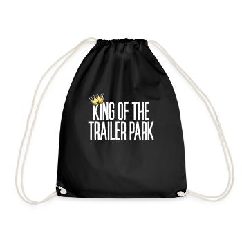 K�nig des Trailer Park Redneck White M�ll - Turnbeutel - Schwarz - Vorne