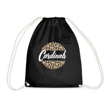 Cardinals High School Maskottchen Sportteam Frauen - Turnbeutel - Schwarz - Vorne