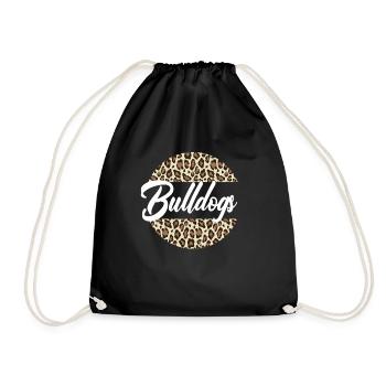 Bulldogs High School Maskottchen Sportteam Frauen - Turnbeutel - Schwarz - Vorne