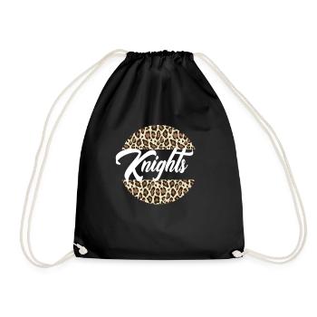 Knights High School Maskottchen Sportteam FrauenKn - Turnbeutel - Schwarz - Vorne