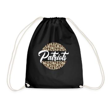 Patriots High School Maskottchen Sportteam Frauen - Turnbeutel - Schwarz - Vorne