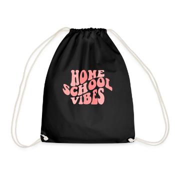 Heimschule Vibe Homeschool Life Home School - Drawstring Bag - black - Front