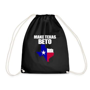 Machen Sie Texas Beto 2022 Texas Flag Beto f�r Gou - Turnbeutel - Schwarz - Vorne