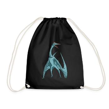 Quetzalcoatlus Dinosaurier Kinder Dinosaurier - Turnbeutel - Schwarz - Vorne