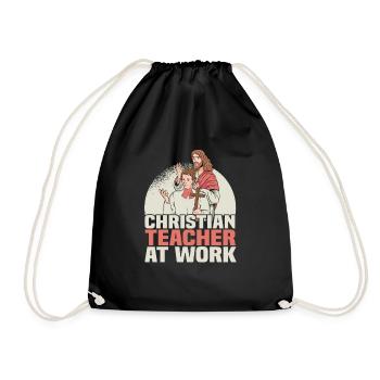 Teacher of Religion Religious Education - Drawstring Bag - black - Front