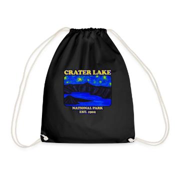 Crater Lake National Park Est. 1902 Kratersee - Turnbeutel - Schwarz - Vorne