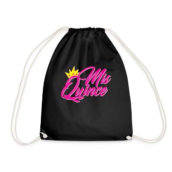 MIS Quince Quinceanera Geschenk 15. Geburtstag M�d - Turnbeutel - Schwarz - Vorne