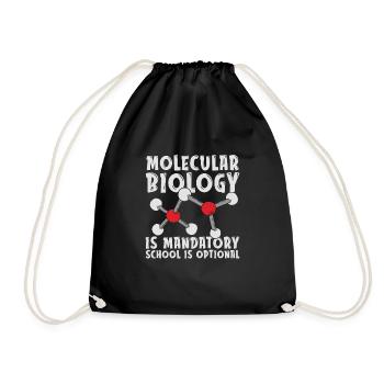 Biologie Biologe Schule Molekularbiologe - Turnbeutel - Schwarz - Vorne