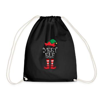 Yeet Elf passende Familien Weihnachtsfeier Yeet El - Turnbeutel - Schwarz - Vorne