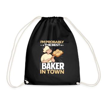 Baking Baker Bakery - Sac de sport léger - noir - Devant