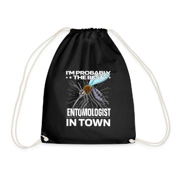 Entomologie Entomologe Insekt Moskito - Turnbeutel - Schwarz - Vorne
