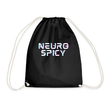 Neuro Spicy Vaporwave Spectrum Autism Awareness - Turnbeutel - Schwarz - Vorne