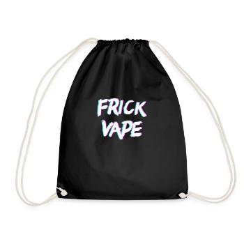 Verr�uschter Vape Vaporwave Anti Vaping Frick Vape - Turnbeutel - Schwarz - Vorne