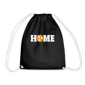 Home Tennessee Liebhaber Freiwilliger Staat Tennes - Turnbeutel - Schwarz - Vorne