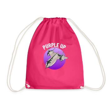 Lila up SR71 Milit�r Kinder Blackbird Purple Up - Turnbeutel - Fuchsia - Vorne