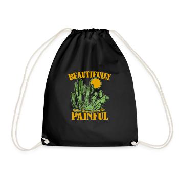 Cactus Garden - Drawstring Bag - black - Front