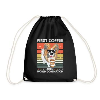 Papillon drôle - Sac de sport léger - noir - Devant
