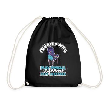 Pinball Pair - Drawstring Bag - black - Front