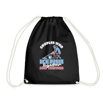 Pêche sur glace Couple de pêche sur glace - Sac de sport léger - noir - Devant