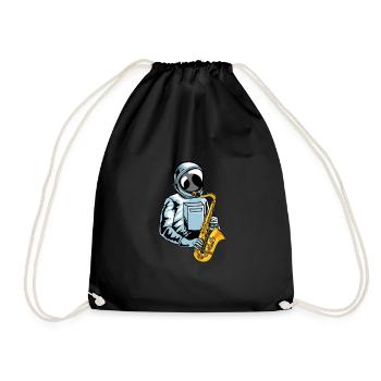 Saxophone Saxophone Astronaute - Sac de sport léger - noir - Devant