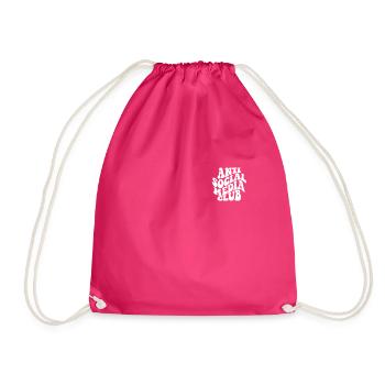 Anti -Social -Media -Club - Turnbeutel - Fuchsia - Vorne