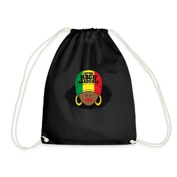 Zuk�nftige HBCU -Absolventen Afro Girl Historical - Turnbeutel - Schwarz - Vorne